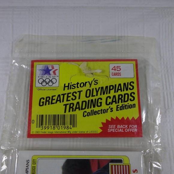 1983 Finder Image GREATEST OLYMPIANS Rack Pack Trading Cards Cathy Ferguson NIP - Picture 3 of 10